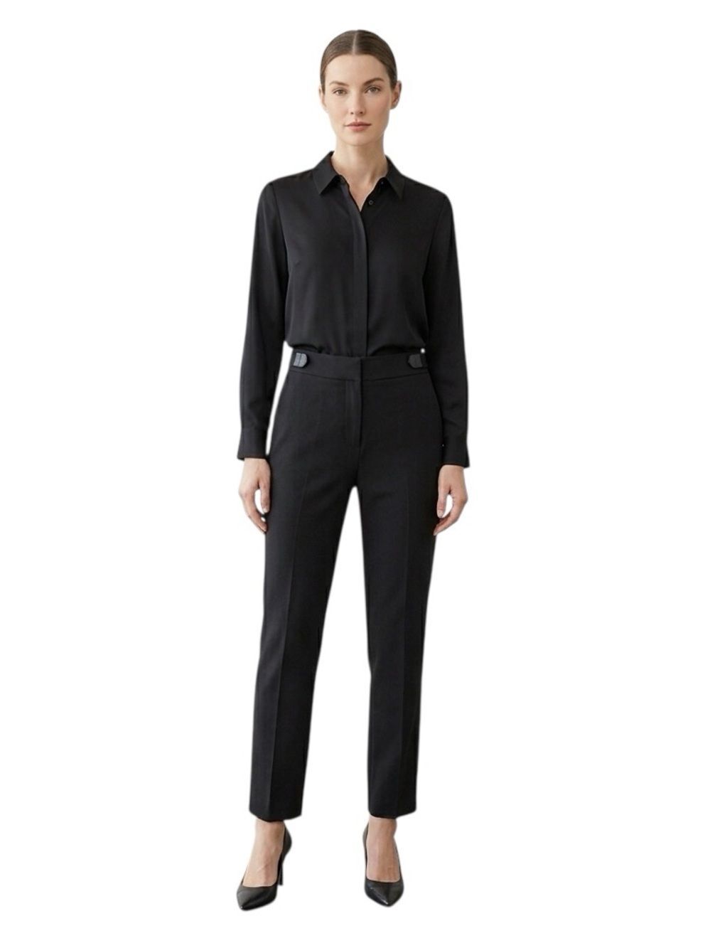 J. Crew Crepe Straight-Leg Cropped Pant Trousers